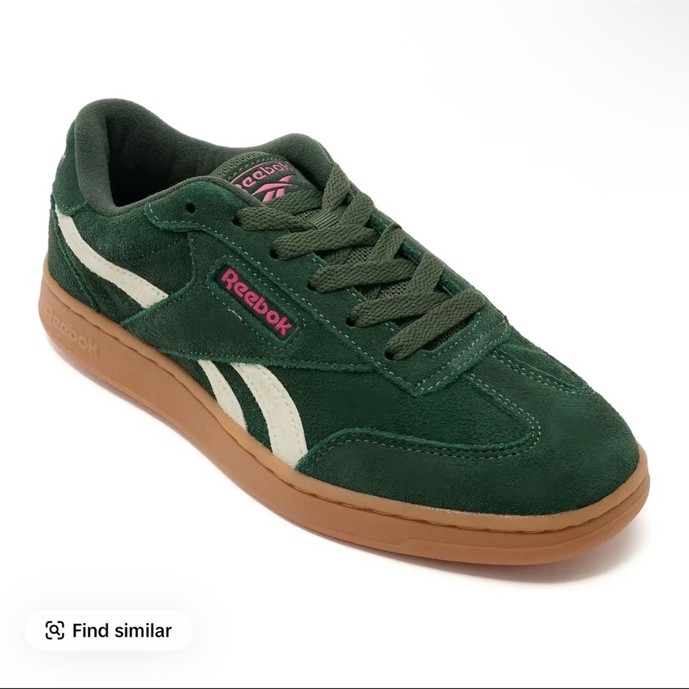 Reebok Women's Green and Cream Sneakers
